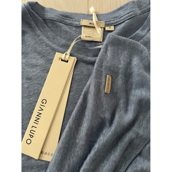 Gianni Lupo Linen Tee Light Blue ( S ) - Picture 2 of 2